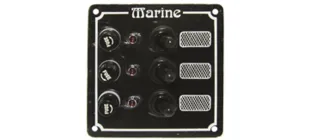 allpa Wetterbeständig Schalttafel 12V mit 5A GlassicherunGen-und Kontroll-Lampen