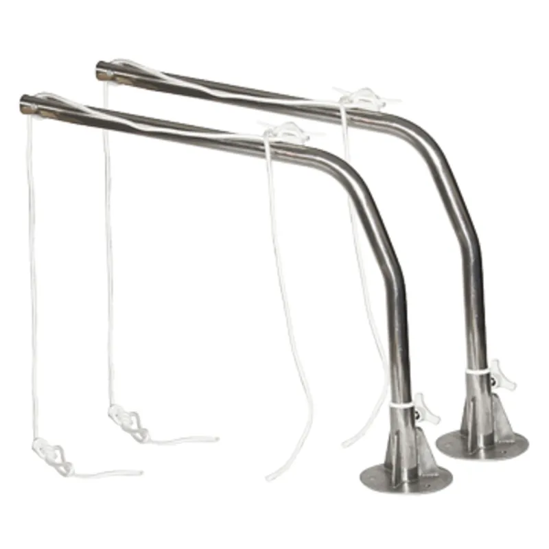 Satz Niro Davits mit Fuss aus Edelstahl