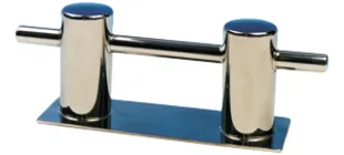 Niro Doppel-Poller mit Fußplatte, Bolzenmontage