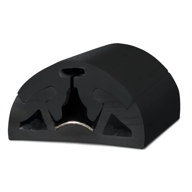 PVC stootlijst, B=65mm, zwart 12M