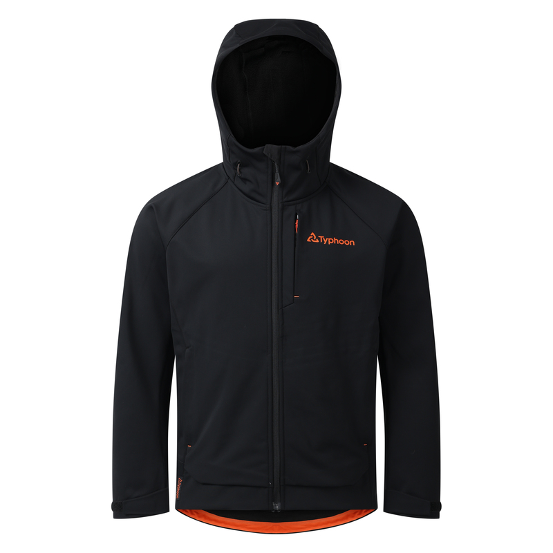 Typhoon Softshell Jacke 2.0 Gr.XXL- Schwarz/Orange