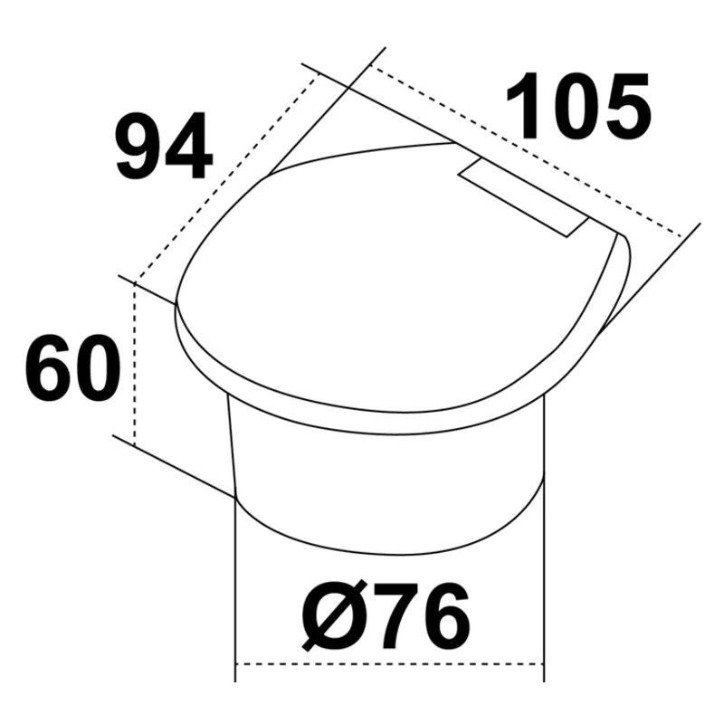 Handdusche mit Niro Einbaukasten; Schlauchlänge=2,5m