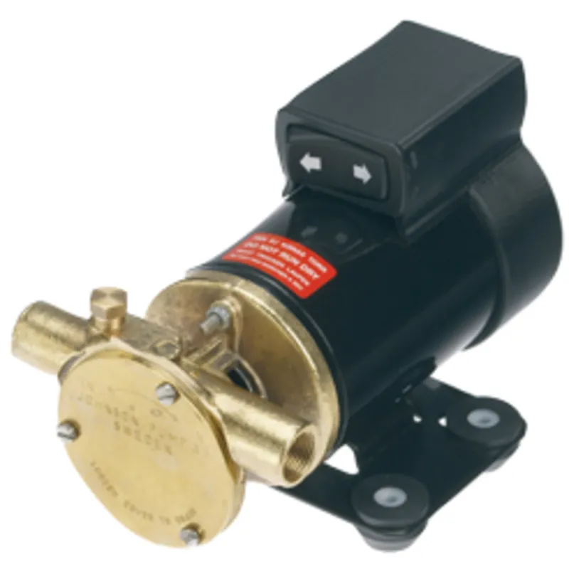 Johnson Pump Selbstansaugende Ölwechselpumpe F3b-19, 12v, 21l/Min, 3/8" Bsp, mit Umkehrbarem Schalter