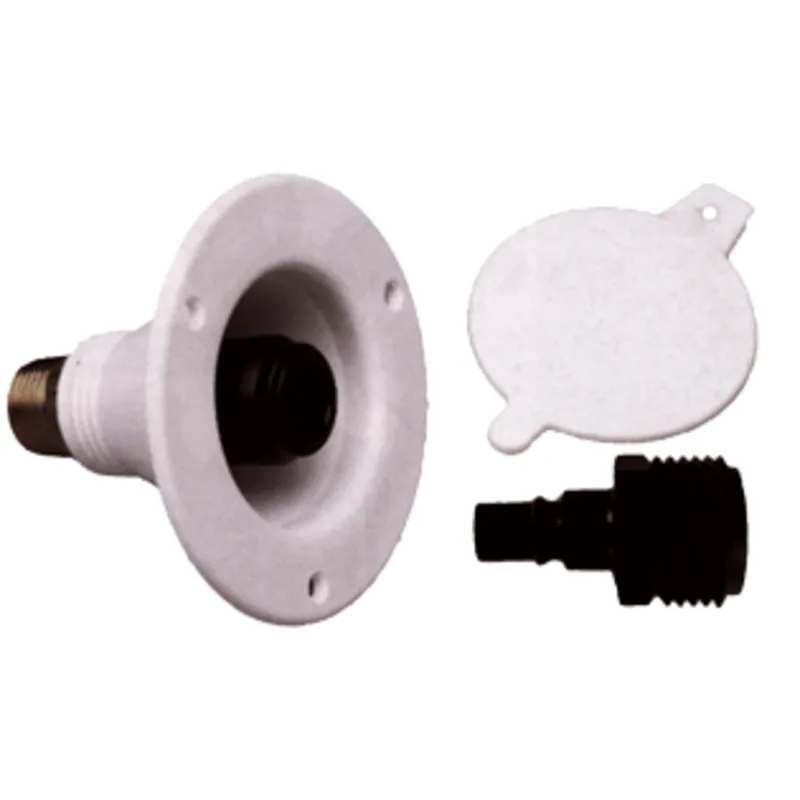 Seatech Quick-Connect Abschlusskappe (Ø15mm) mit Rückschlagventil, Weiß