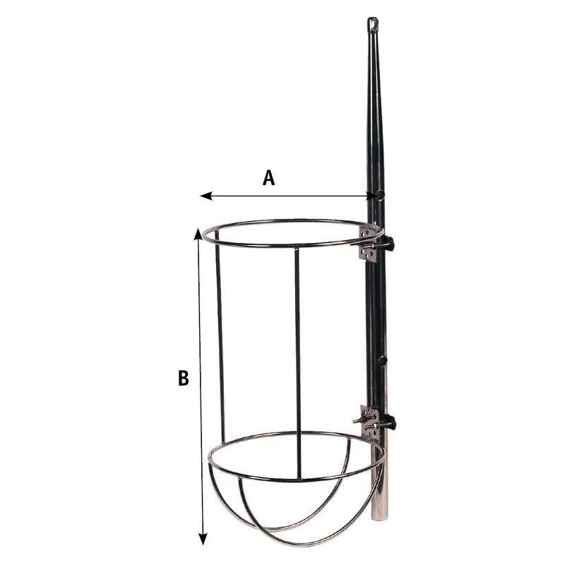 Niro Fenderkorb, Gerades Modell für 1 Fender, A=235mm, B=415mm (Comet 4)