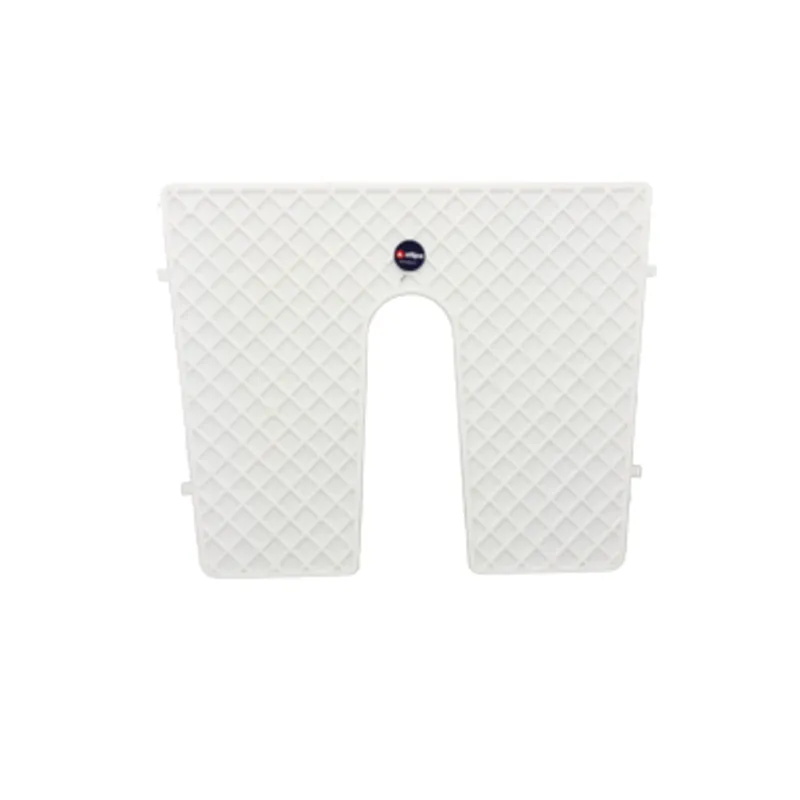 Heckspiegelschutzplate, 450x360mm, mit Einkerbung, Weiß