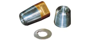 allpa Hutmutter mit Zinkanode & Niro Sicherungblech