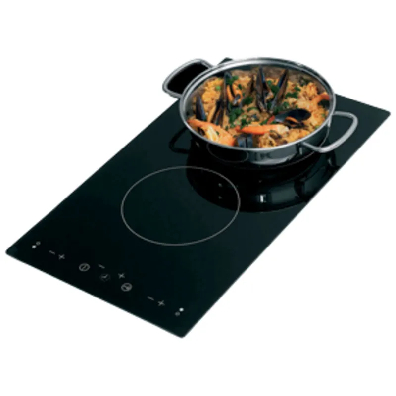 Flush Mount Elektrische Kochplatte mit Touchscreen Control, 2-Brenner (1200w + 1800w), 230v, 505x285x60mm