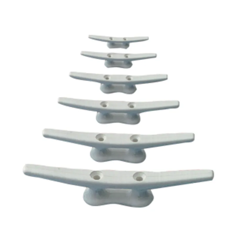 Kunststoff Klampe, Weiß, L=60mm (Lochabstand: 19mm)