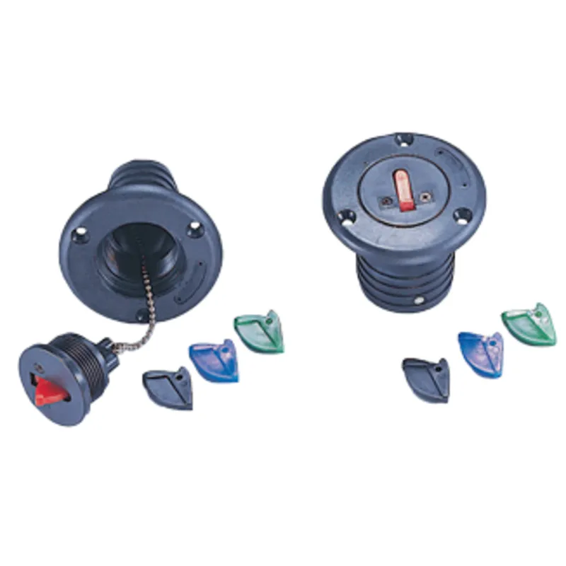 Kunststoff Deckeinfüllstütze mit 4 St. Farbschlüssel & 6 St. aufkleber, Schlauchanschluss Ø38mm