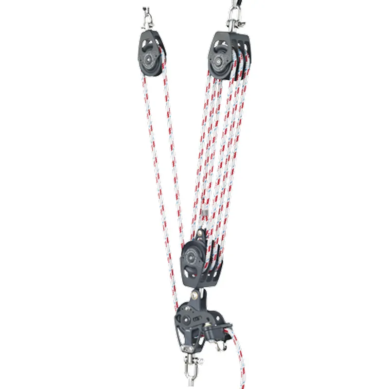 Antal Großschotsystem, 8:1 Kontrolle, für Ø12mm Schot, mit Scheiben Ø75 & 60mm, SWL 1000kg