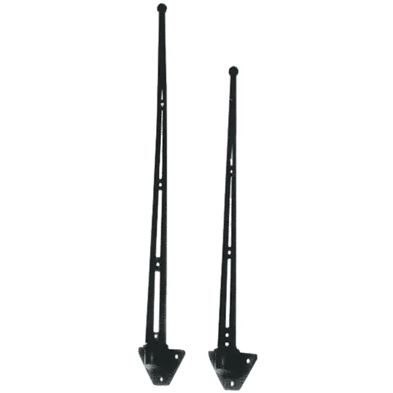 Kunststoff Flaggenstock, L=350mm, mit 90° Fuß, für Schlauchboote, Satz 6 Stück