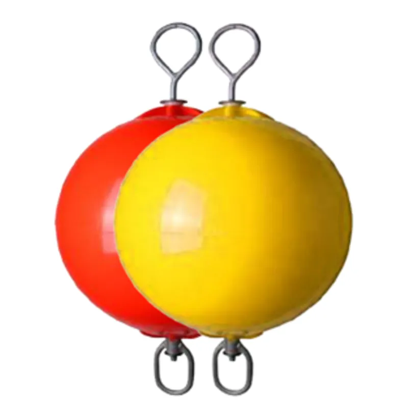 Ankerboje mit Nylon-Gelagerter Stange mit 2 Augen, Ø400mm, L=760mm, Rot (Größe 1)