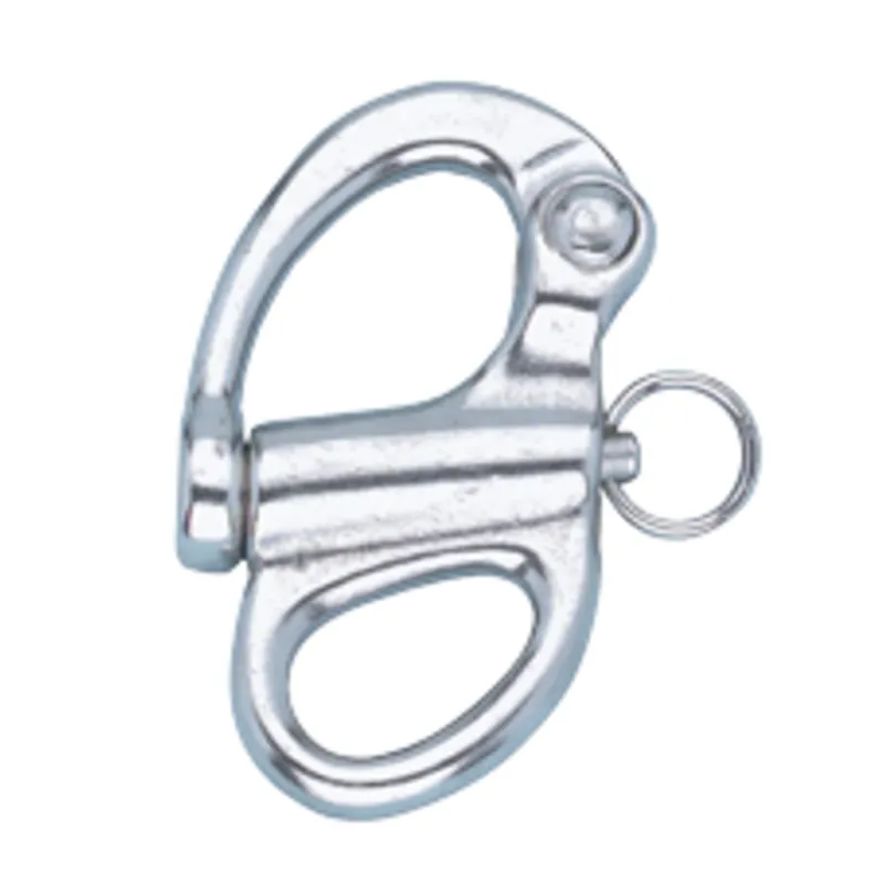 Niro Fockschotschäkel mit Fester Öse, A=Ø12mm, B=9mm, L=52mm (Bruchlast 1800kg)