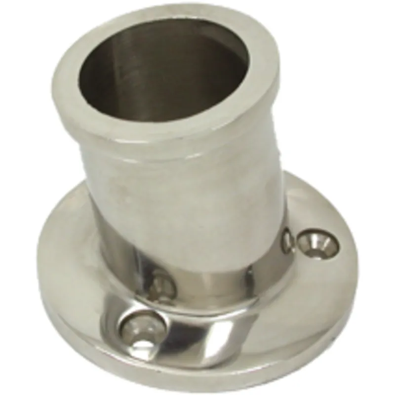 Niro Flaggenstockhalter, Ø25mm; 60°