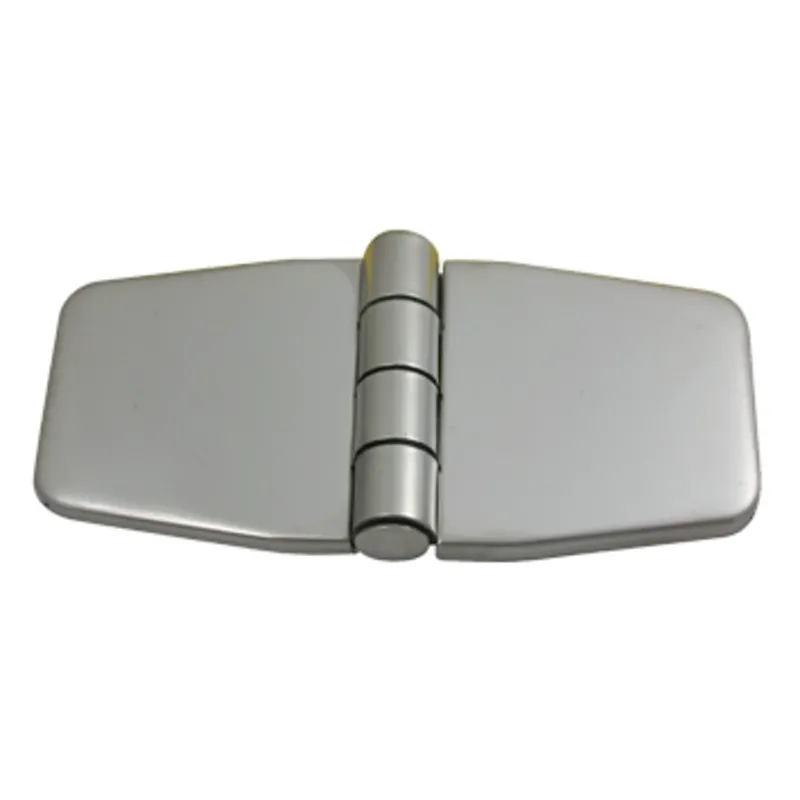 Niro Scharnier mit Abdeckung für Schranktüre,, 76,2x37x2mm