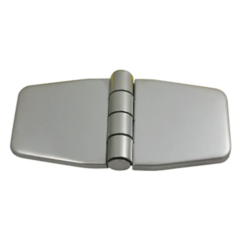 Niro Scharnier mit Abdeckung, 76,2x37x2mm