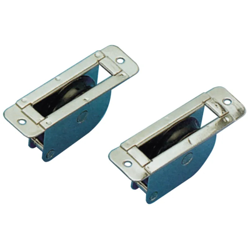 Niro Umlenkrolle, Flach, 8mm, Scheibe Ø38mm, Bruchlast 700kg