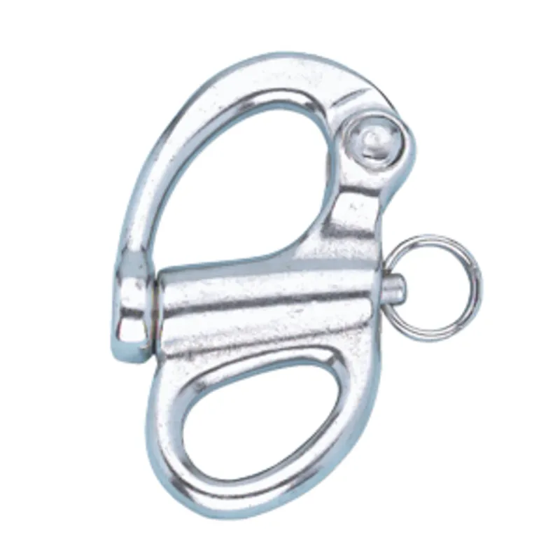 Niro Fockschotschäkel mit Fester Öse, A=Ø22mm, B=6mm, L=96mm (Bruchlast 3800kg)