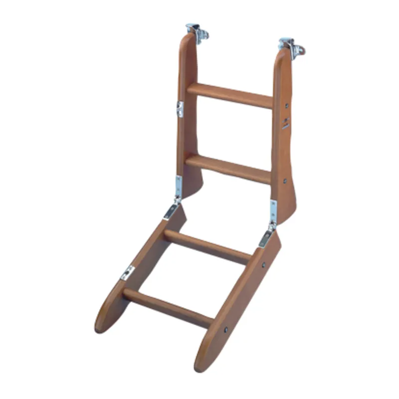 Holz-Badeleiter, 3+3 mit Rutschsicheren Stufen, L=1300mm