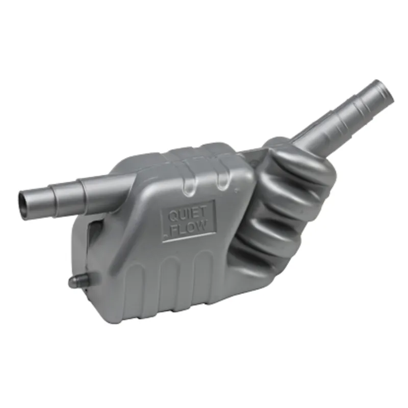 Kunststoff Wassersammler/Schalldämpfer, Schlauchanschluß Ø40/45/50mm, Inhalt 7l, Kapazität 50ps