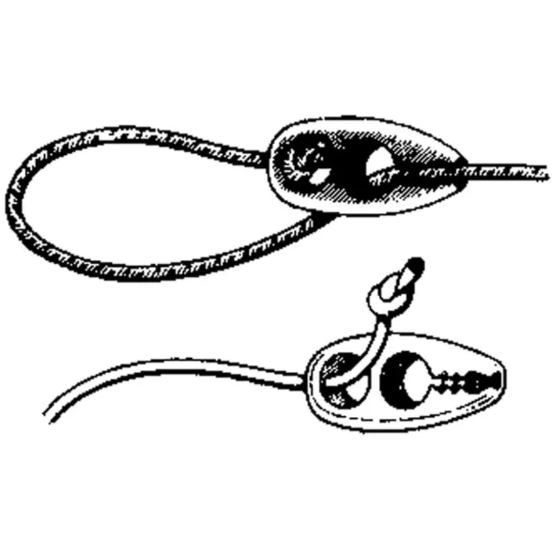 Kunststoff Klemme für Gummiseil Ø5mm, Rosa