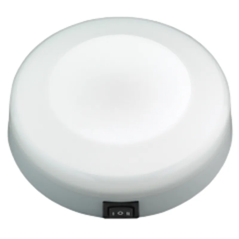 Kunststoff Led-Deckenleuchte, Aufbau, 12v/1w, Led 5ø, H40mm, Warm White