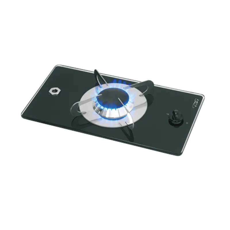 Gaskocher mit Keramik Kochplatte, 365x200x80mm, Brenner: 1x mittel