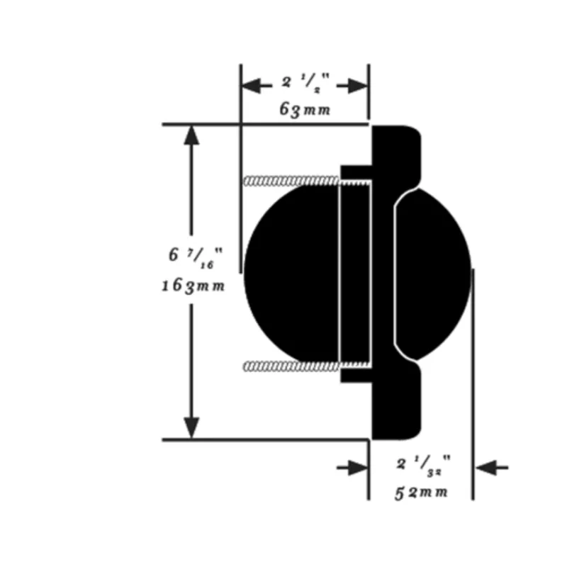 Ritchie Kompass Modell 'Venture Sr-2', 12v, Schotkompass, Ø93,5mm/5°, Schwarz, mit Krängungsmesser