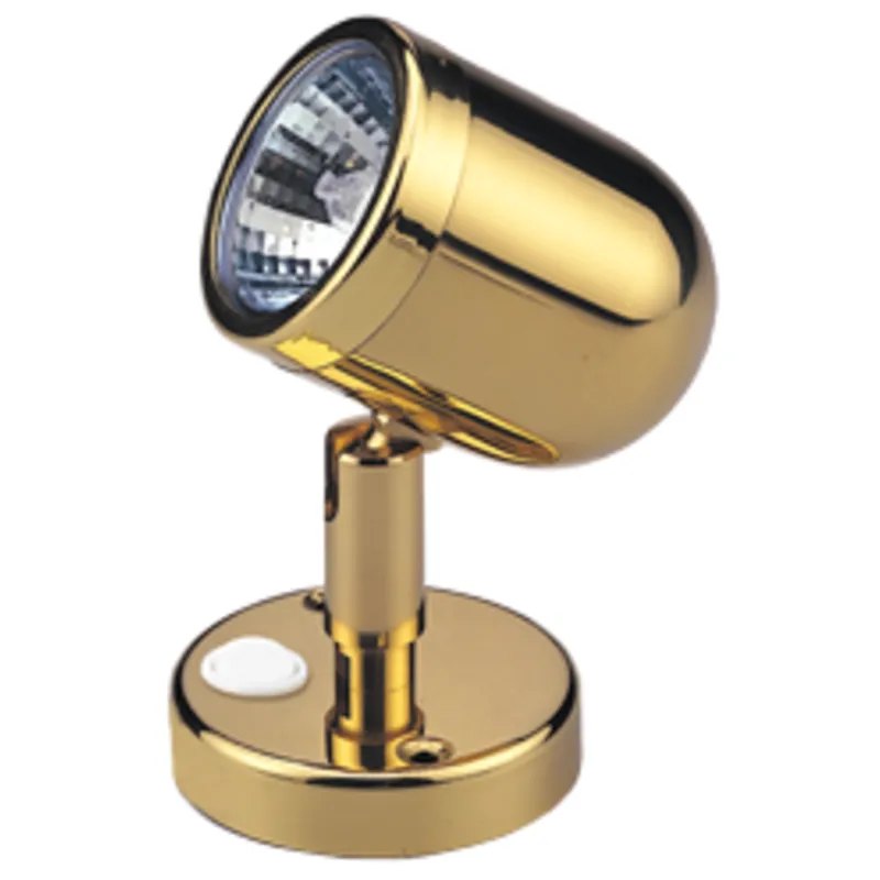 Led Wand-Leselampe (Mini), Messing, 12v, Led 12x 5ø, H=109mm