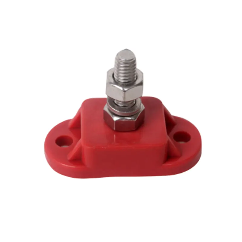 Isolierter Anschlußbolzen, Zinn-Platte Aus Abs, 10mm, Rot