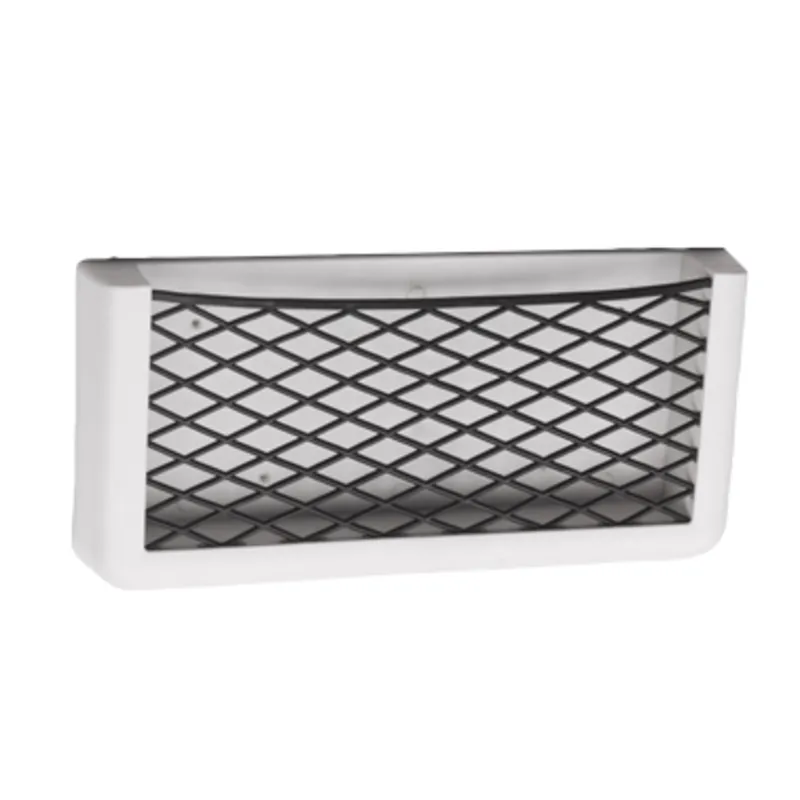 Kunststoff Staukasten, Weiß, mit Weißem Elastischem Netz, Abm. 270x115x32mm