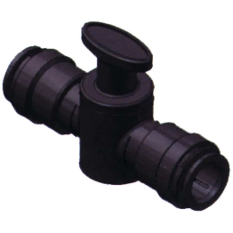 Seatech Quick-Connect Verbindungsstück mit Hahn, Ø15xø15mm