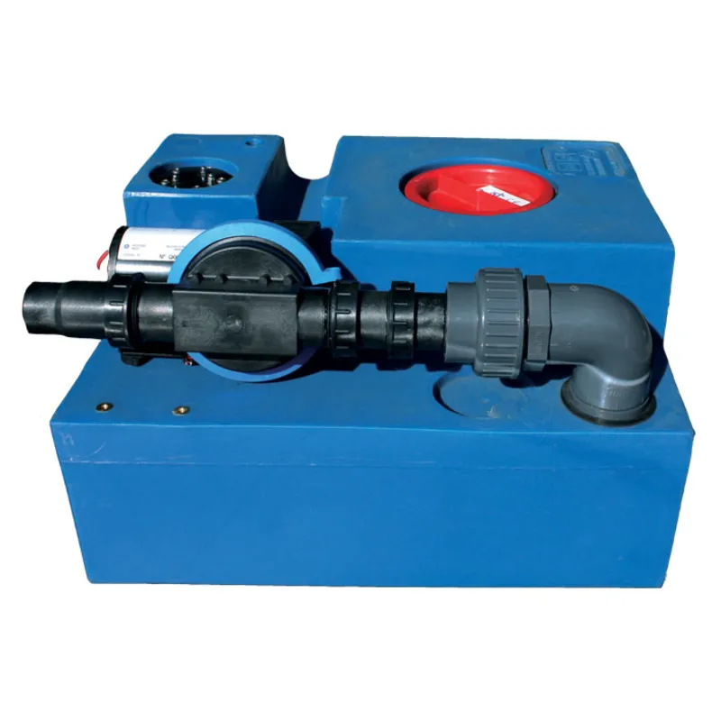 Polyethylen Fäkalientanksatz mit Vormontierter Membranpumpe 12v, 53l, 550x400x300mm