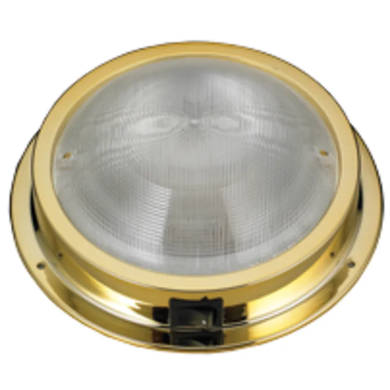 Messing Led-Deckenleuchte, Aufbau, 12v/1,7w, Led 20x5ø, H49mm, Warm White