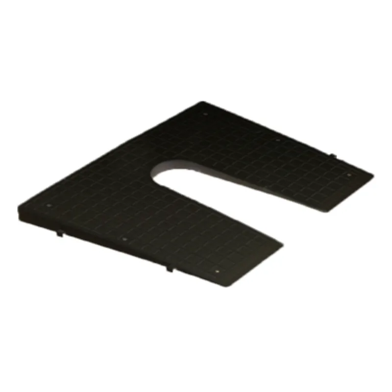 Heckspiegelschutzplatte, 450x360mm, Schwarz