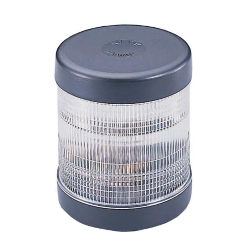 Rundumlicht, 12v/6w, Schwarzes Kunststoffgehäuse, Klare Linse