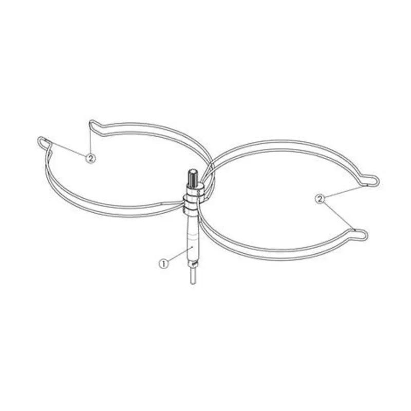 Topfhalter für 2 Brenner