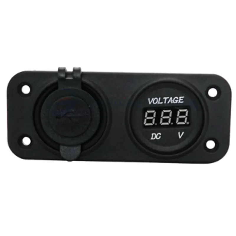 Wasserdichter Dc Steckdose, 2x Usb & 1x Voltmeter (Doppell)