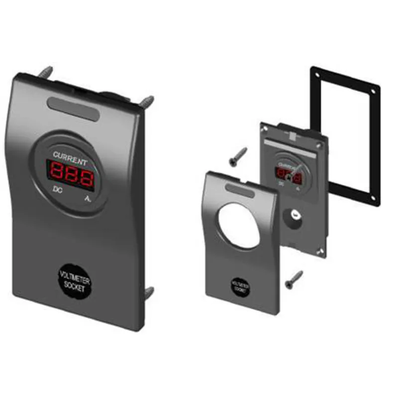 Einzelwirkende Schalttafel, 60x100mm, Ampèremesser