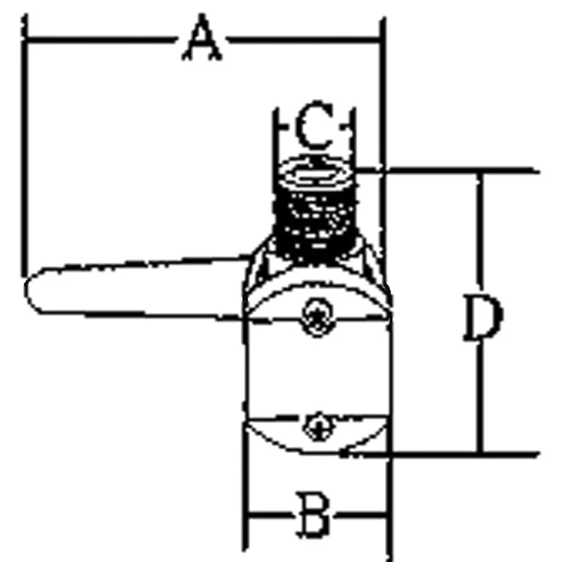 Kunststoff Verstellbarer Antennefuß für Relingsmontage (Ø20-25mm)