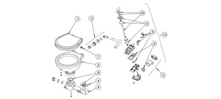Ersatzteil Johnson Pumpt AquaT + allpa Space Saver Handtoilette