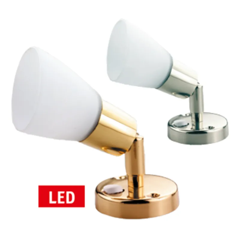 Led Wand-Leselampe, Verchtomt, 8-30v/3,1w, Led 1x 3w, H=153mm