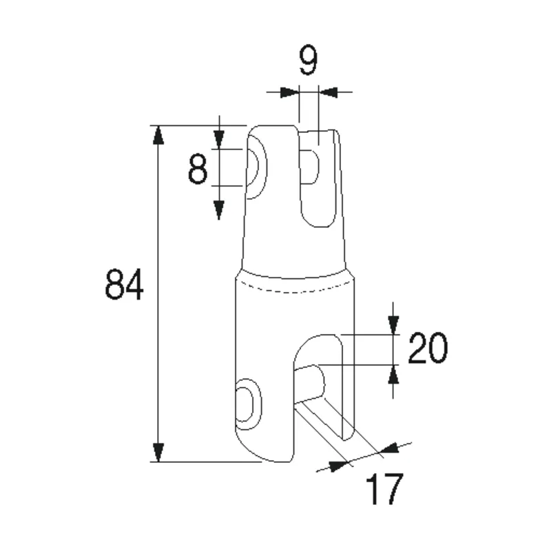 Professionele ankerkettingverbinder wartelend Ø6-8 ketting