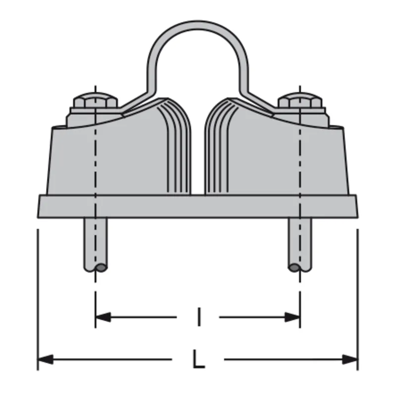 Antal Aluminium Camcleat, Leine Ø10-14mm, L=86mm