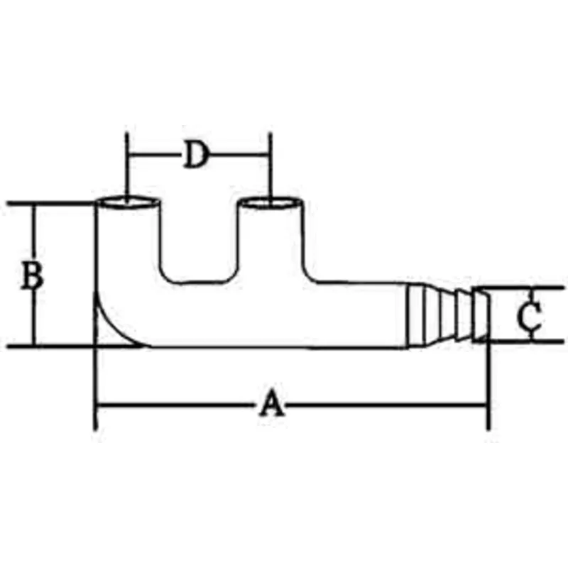 Niro Versenkbare Klampe, (Komplett mit Kunststoff Adapter für Entwässerung)