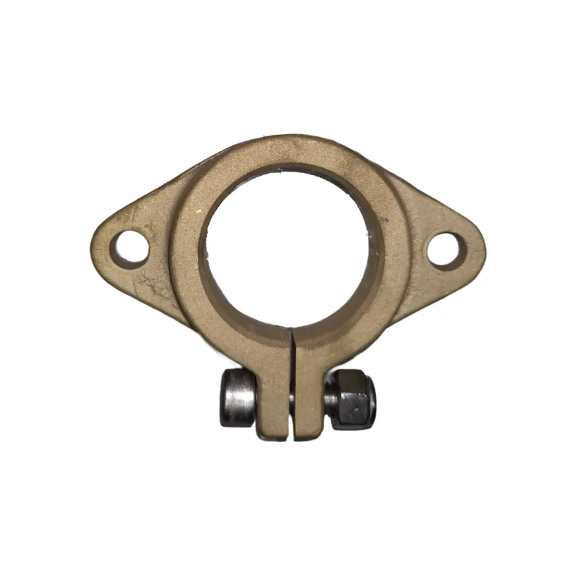 Bronzener Montageflansch für Stevenrohr Ø40mm (für Welle Ø25mm)