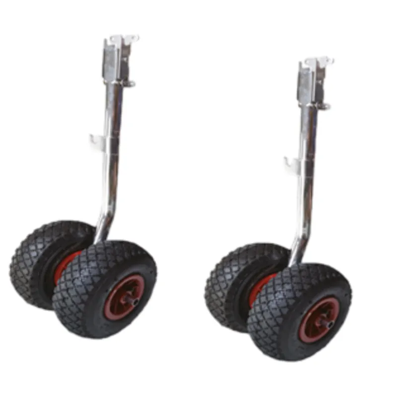 Transporträdersatz (Klappbar); mit Doppelbereifung (Max. 180kg Pro Satz)