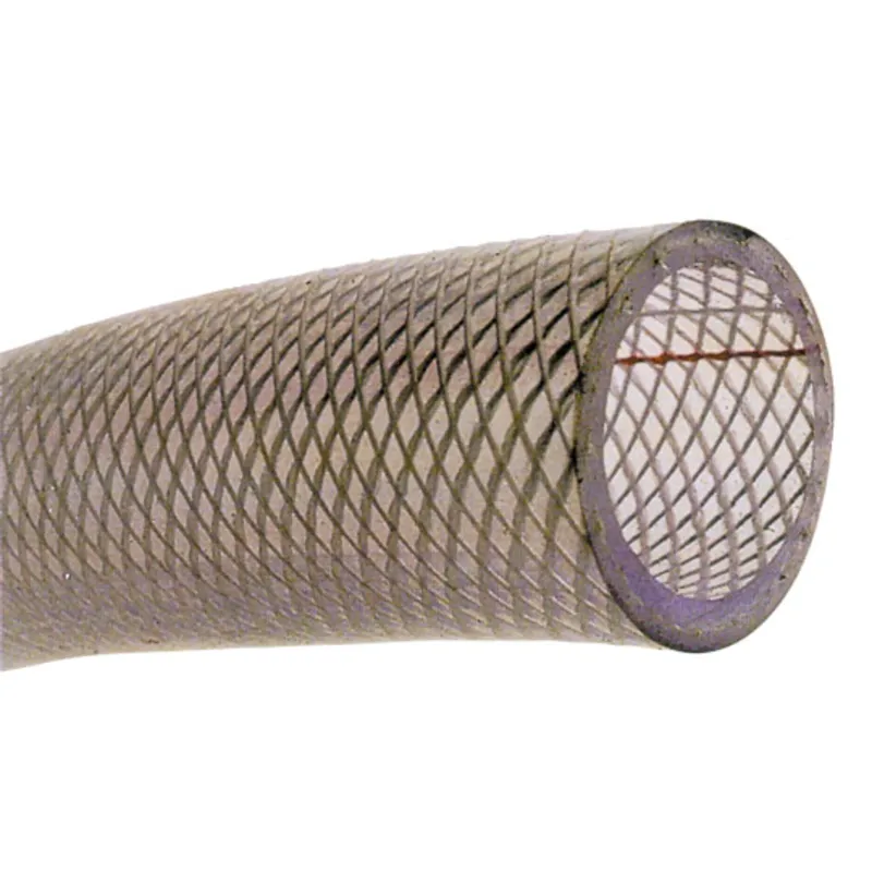 Pvc Kaltwasserschlauch, Transparent mit Polyester-Einlage, Ø13x19mm, -20°C Bis +60°C, Max. 15bar, 20°C