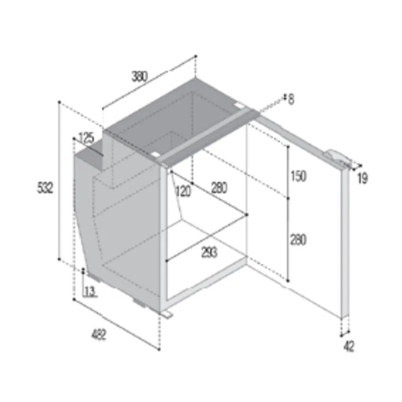 Einbaukühlschrank 'Sea Classic', Modell 'C51i', 51l